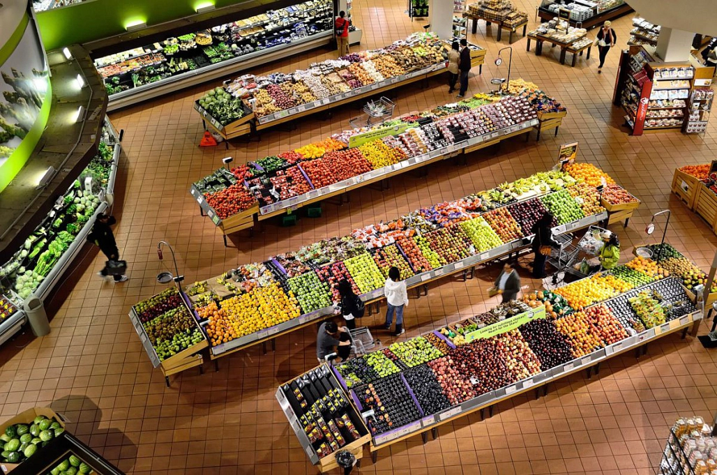 Supermarkt - Gemüse- u. Obstabteilung © Landkreis Diepholz